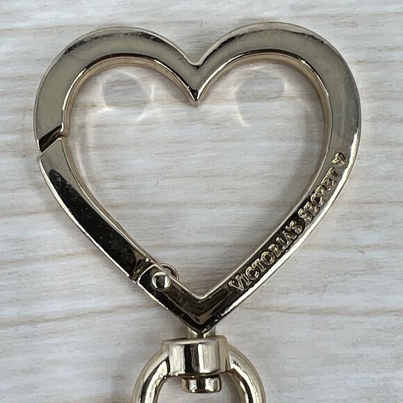 Victoria’s Secret Paradise Neon Pink Yellow Tassel Keychain Purse Charm Clip Tag - Picture 5 of 6